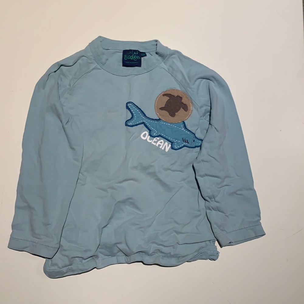 Mini Boden Boys 5-6 Ocean Long Sleeve T-Shirt